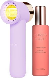 FOREO PEACH 2 go Bundle -Travel-friendly IPL Hair Removal Device + Calming & Hydrating IPL PEACH Cooling Prep Gel - Permanent Hair Removal - Body & Face - Lavander
