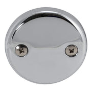 2-Hole Bathtub Overflow Face Plate with Screws by EZ-FLO – 3-1/8 in., Zinc, Chrome, Model 35245