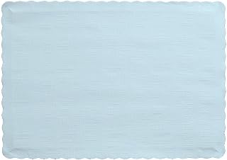 Creative Converting 50 Count Touch of Color Paper Placemats, Pastel Blue