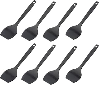 Westmark 8 Raclette Scrapers/Mini Spatulas, Length: 16.6 cm, Plastic, Gourmetta, Black, 204522E3
