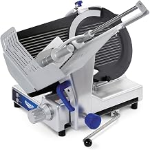 Vollrath 40955 Heavy-Duty 13-Inch Electric Deli Slicer, Cast Aluminum Body, Stainless Steel Base, Nonstick Plate, Belt-Driven with Built-in Sharpener, 120V