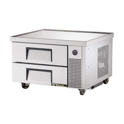 S/S 36"W 2-Drawer Refrigerated Chef Base by TRUE – 36", Stainless Steel, Silver, Model TRCB-36-HC