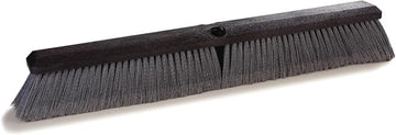 SPARTA Flo-Pac Plastic Flagged Sweep, Floor Sweep for Cleaning, 18 Inches, Gray
