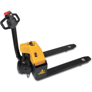 Big Joe Fully Powered Pallet Truck - Pallet Jack - 27" Wide Forks by E30 – Alloy Steel, Black/Yellow, Model E30-2748