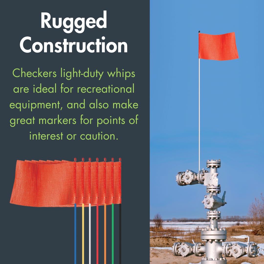 Checkers Red Pole / 11-1/2" L X 7-1/4" W / 1 Flags