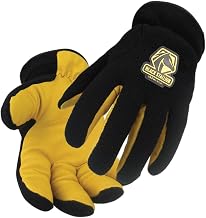 Revco Black Stallion 15FH-BLK Polar Fleece/Grain Pigskin Winter Gloves