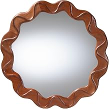 Wavy Wooden Wall Mirror by bali & pari