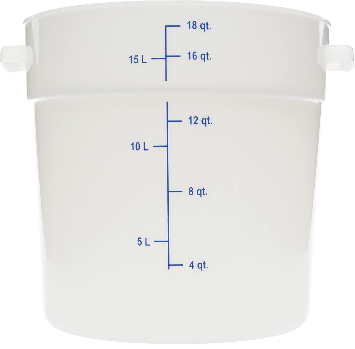 Carlisle FoodService Products 18 Quart (Pack of 6) / 6 / White Storage & Transport
