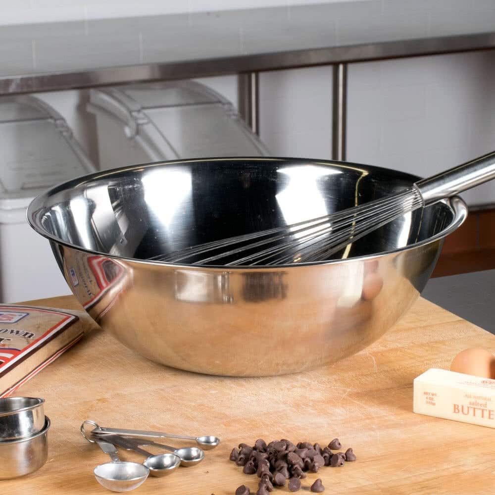 Stainless Steel Mixing Bowl ( by Vollrath – 3 quarts, 8 liters, Stainless Steel, Silver, Pack of 2