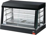 Vollrath 40734 Cayenne 36" Countertop Hot Foods Display Case, 120v, Black