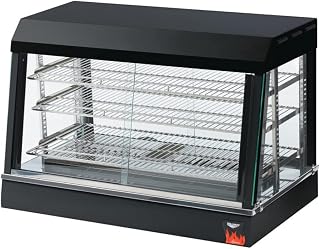 Vollrath 40734 Cayenne 36" Countertop Hot Foods Display Case, 120v, Black