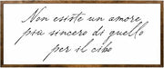 Amore Per Il Cibo Wooden Sign Kitchen Wall Decor