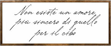 Amore Per Il Cibo Wooden Sign Kitchen Wall Decor