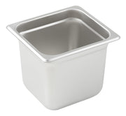 Anti-Jamming Steam Pan by Winco – 6" Deep, Stainless Steel, Model SPJL-606