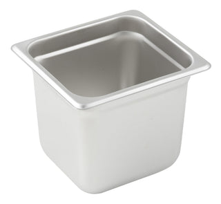Anti-Jamming Steam Pan by Winco – 6" Deep, Stainless Steel, Model SPJL-606