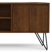 SIMPLIHOME Walnut Veneer / 60 inch / Low TV Stand Television Stands & Entertainment Centers