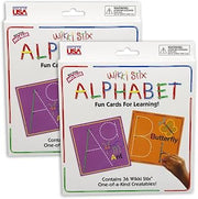 Wikki Stix Alphabet Cards Set, 2 Sets