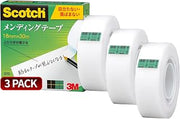 (Amazon.co.jp Exclusive) 3M Scotch Tape Mending Tape, Small Roll, 0.7 inches (18 mm) x 98.8 ft (30 m), 3 Rolls, 810-1-18-SIOC