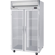 Beverage-Air HFS2-1G 52" Horizon Series Two Section Glass Door Reach-In Freezer 49 cu.ft. Capacity Stainless Steel Front Gray Painted Sides and Stainless Steel by Beverage Air –