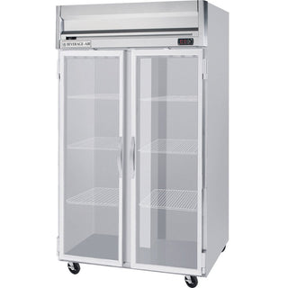 Beverage-Air HFS2-1G 52" Horizon Series Two Section Glass Door Reach-In Freezer 49 cu.ft. Capacity Stainless Steel Front Gray Painted Sides and Stainless Steel by Beverage Air –