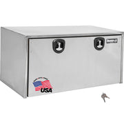 Buyers Products Polished Stainless Steel Underbody Truck Box with Lockable T-Handle Latch by Buyers Products Company – 18x18x48 inches, Stainless Steel, Silver, Model 1702610