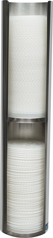 San Jamar 24-46oz / Double Lid / Stainless Food Dispensers