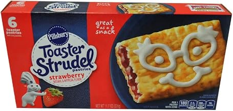Pillsbury Strawberry Toaster Strudel, 11.7 Ounce -- 12 per case.