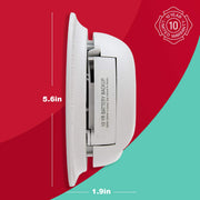 SC9120B Corded Electric Combination Alarm with Adapter Plugs for Easy Replacement by First Alert – No Size, Plastic, white, Model 1039807
