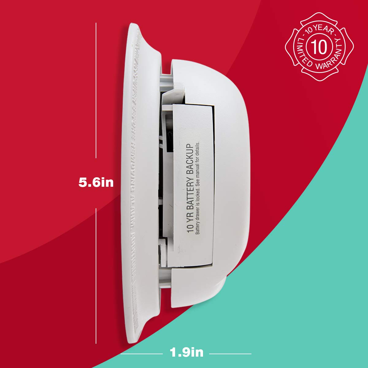 SC9120B Corded Electric Combination Alarm with Adapter Plugs for Easy Replacement by First Alert – No Size, Plastic, white, Model 1039807