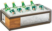 Sierra Collection – Ice Housing – 21.75W x 13.75D x 6H – Reclaimed Wood, Bronze-Painted Metal, Polycarbonate Pan