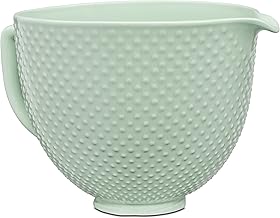 KitchenAid 5Q Dew Drop Ceramic Bowl, for 5Q Tilt-Head Mixers, KSM2CB5TDD | Durable Ceramic, Freezer-Microwave-Oven-Dishwasher-safe, Fits all 4.5 and 5 quart Tilt-Head KitchenAid Stand Mixers