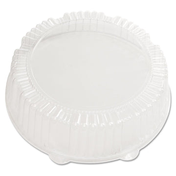 CaterLine Plastic Round Catering Tray Dome Lid by WNA – 12", Plastic, Clear, Pack of 25, Model A12PETDM