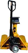 Wesco Industrial Products 272938 Scale Pallet Truck with Handle, Moldon Polyurethane Wheels, 5000 lb. Load Capacity, 62-1/2" Length x 22-1/2" Width x 48-1/4" Height