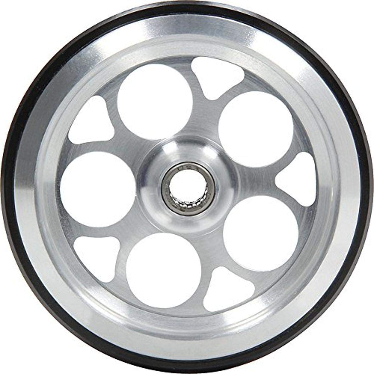 Wheelie Bar Wheel by Allstar Performance – 4" O.D. polyurethane, Rubber, Silver, Model ALL60513
