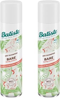 Batiste Dry Shampoo, Bare Fragrance 5.71 oz (Pack of 2)