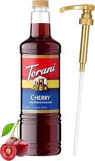 Torani Cherry Syrup 1L with Pump – Lattes, Cocktails & Lemonades