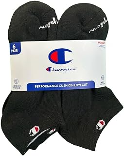 Champion Women's Low Cut Breathable Moisture-Wicking Athletic Socks, 6-Pack