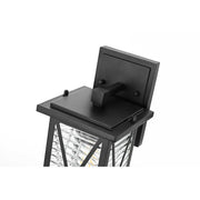 Jada One Light Outdoor Wall Sconce Black by Lighting Design – 40W max, Aluminum, Black
