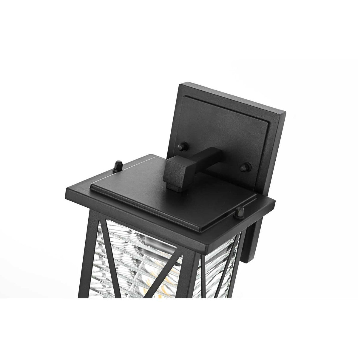Jada One Light Outdoor Wall Sconce Black by Lighting Design – 40W max, Aluminum, Black