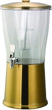 Service Ideas Beverage Dispenser with Infuser, 3 Gallon, Stainless Steel | CBDRT3VGSS in Vintage Gold, NSF, Plastic Container