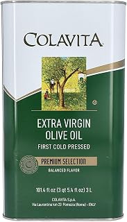 COLAVITA Premium Selection Extra Virgin Olive Oil, 101.4 oz Tin