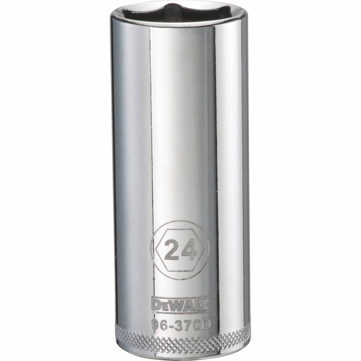 1/2" 6 PT Deep Socket 24MM by DEWALT – One Size, Chrome Vanadium Steel, Multi, Model DWMT96370B
