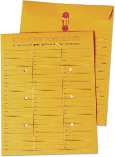 Quality Park Interoffice Envelopes, String-Tie Box, Brown Kraft, 10x13, 100 per Box (63562), Light Brown