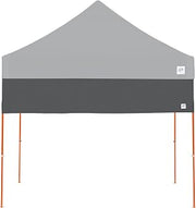 E-Z UP Recreational Half Wall, Fits Straight Leg 10' x 10' Canopy, Truss Clips and Storage Bag, Steel Gray
