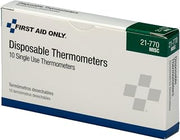 First Aid Only 21-770 Disposable Thermometer for Fever, 10 Pack