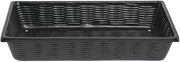 Marco Produce Baskets with Drainage Holes Rectangular Black ABS - 12'L x 18"W x 3 1/4"H