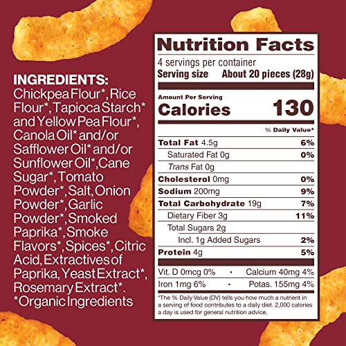 HIPPEAS Barbecue / 4 Ounce (Pack of 2) / No Color Puffed Snacks