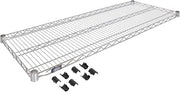 Nexel Stainless Steel Wire Shelf, 42" W x 18" D, 1/Pack
