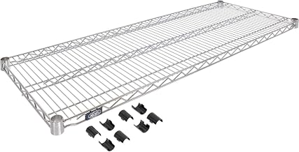 Nexel Stainless Steel Wire Shelf, 42" W x 18" D, 1/Pack