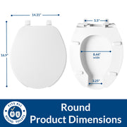 Bemis Round (Pack of 2) / White / Open Front Toilet Seats
